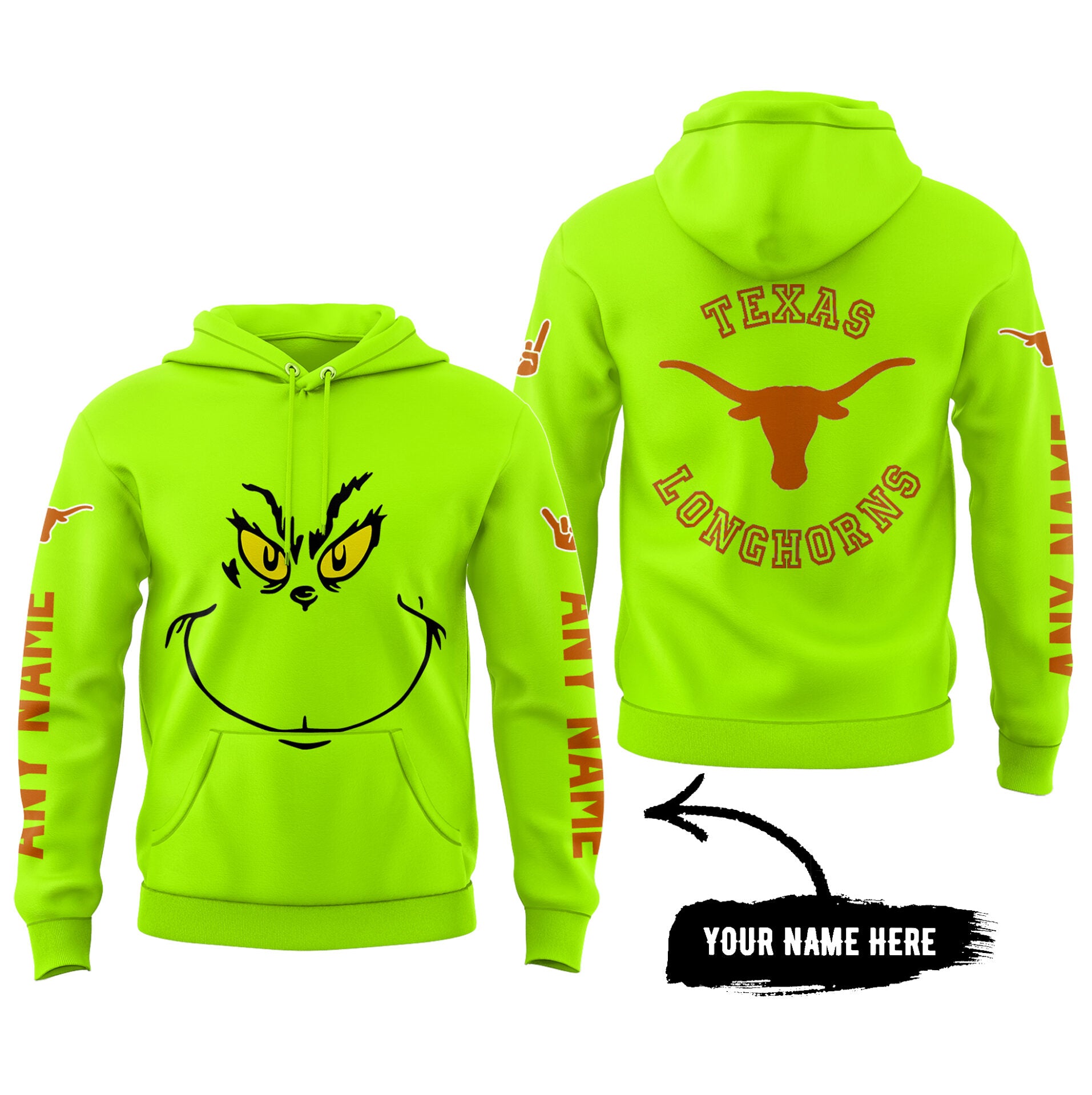 Gift For Fans Grinch Christmas Limited Custom Name Hoodie-PU1127242200