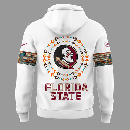 Limited Native American Heritage White Hoodie-PU1128241053