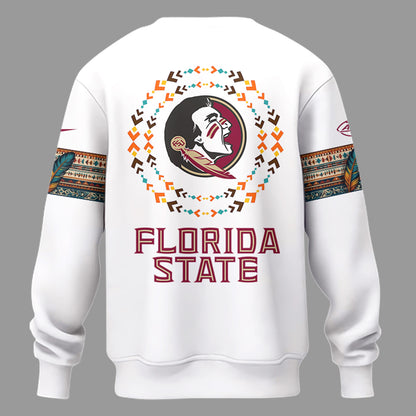 Limited Native American Heritage White Sweatshirt-PU1128241054