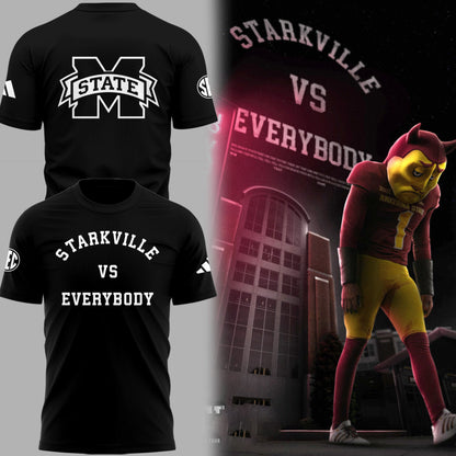 Special Edition Mississippi State Football "Starkville vs Everybody" T-Shirt