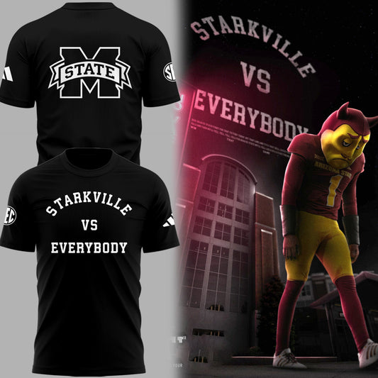 Special Edition Mississippi State Football "Starkville vs Everybody" T-Shirt