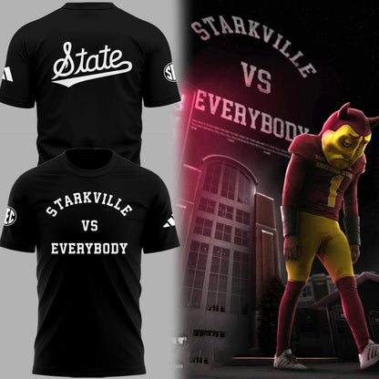 Special Edition Mississippi State Football "Starkville vs Everybody" T-Shirt