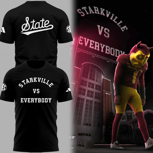 Special Edition Mississippi State Football "Starkville vs Everybody" T-Shirt