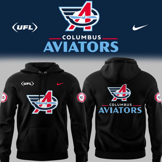 Limited Edition Columbus Aviators Football Black Hoodie
