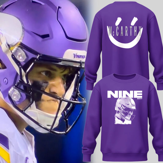 Limited Edition J.J. McCarthy: Nine Purple Sweatshirt