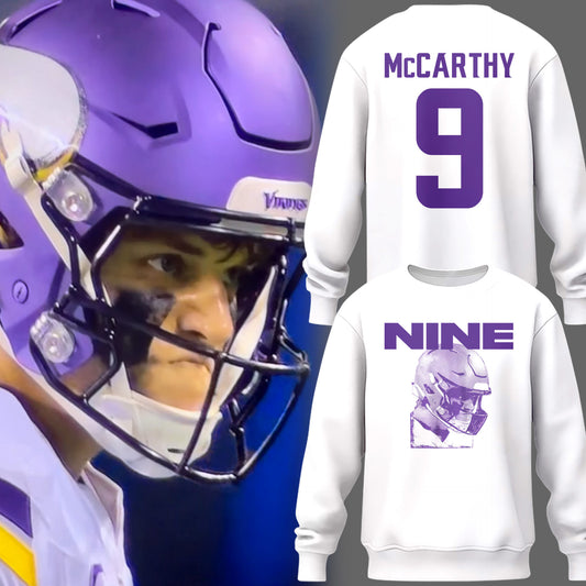 Limited Edition J.J. McCarthy: Nine Purple Sweatshirt