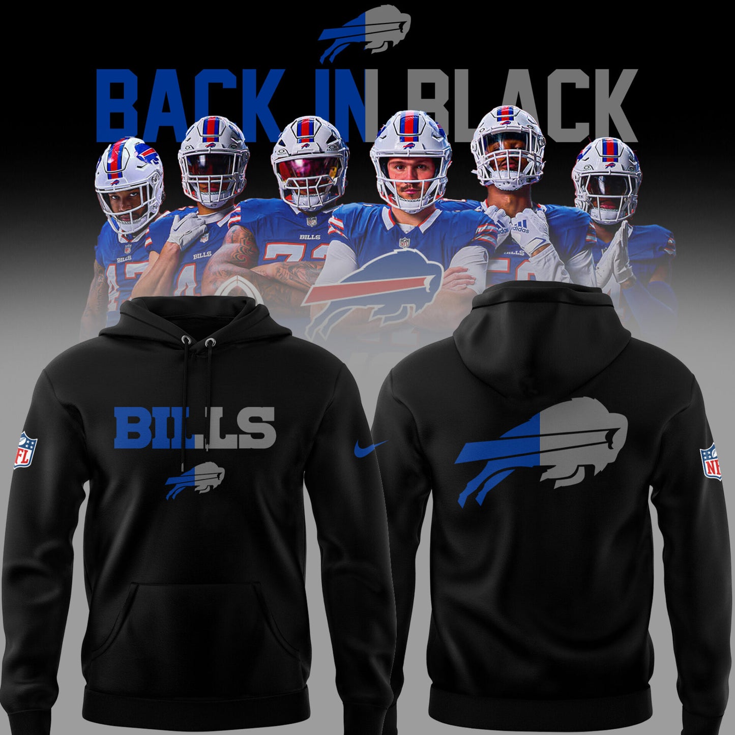 Limited Edition BUFFALO  BILLS 🏈 Back In Black