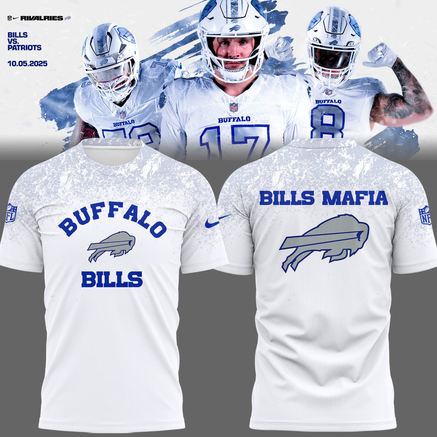 Limited Edition Bills Football Rivalries 25′ TShirt