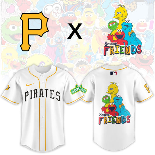 ..Pittsburgh Pirates 2025 Sesame Street Night Limited Jersey