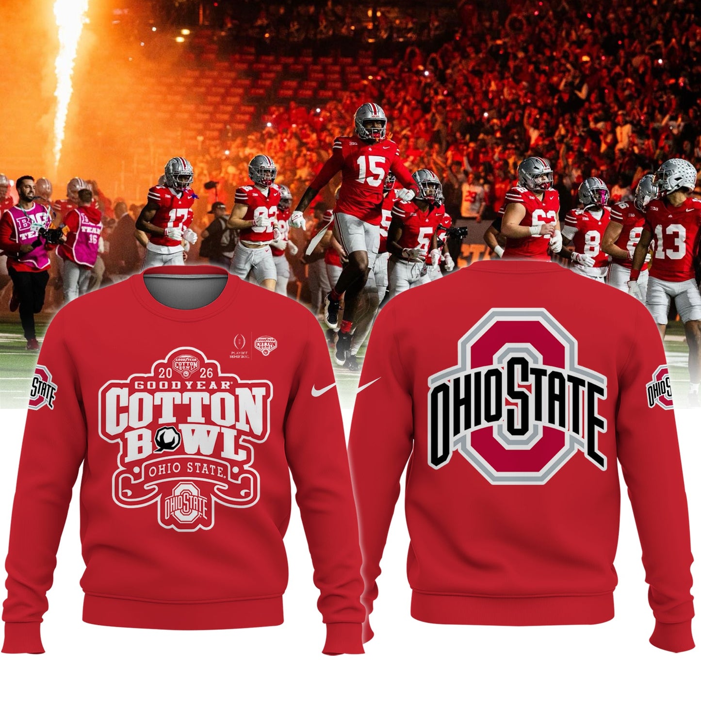 Ohio State Buckeyes 2026 Goodyear Cotton Bowl Limited Sweatshirt