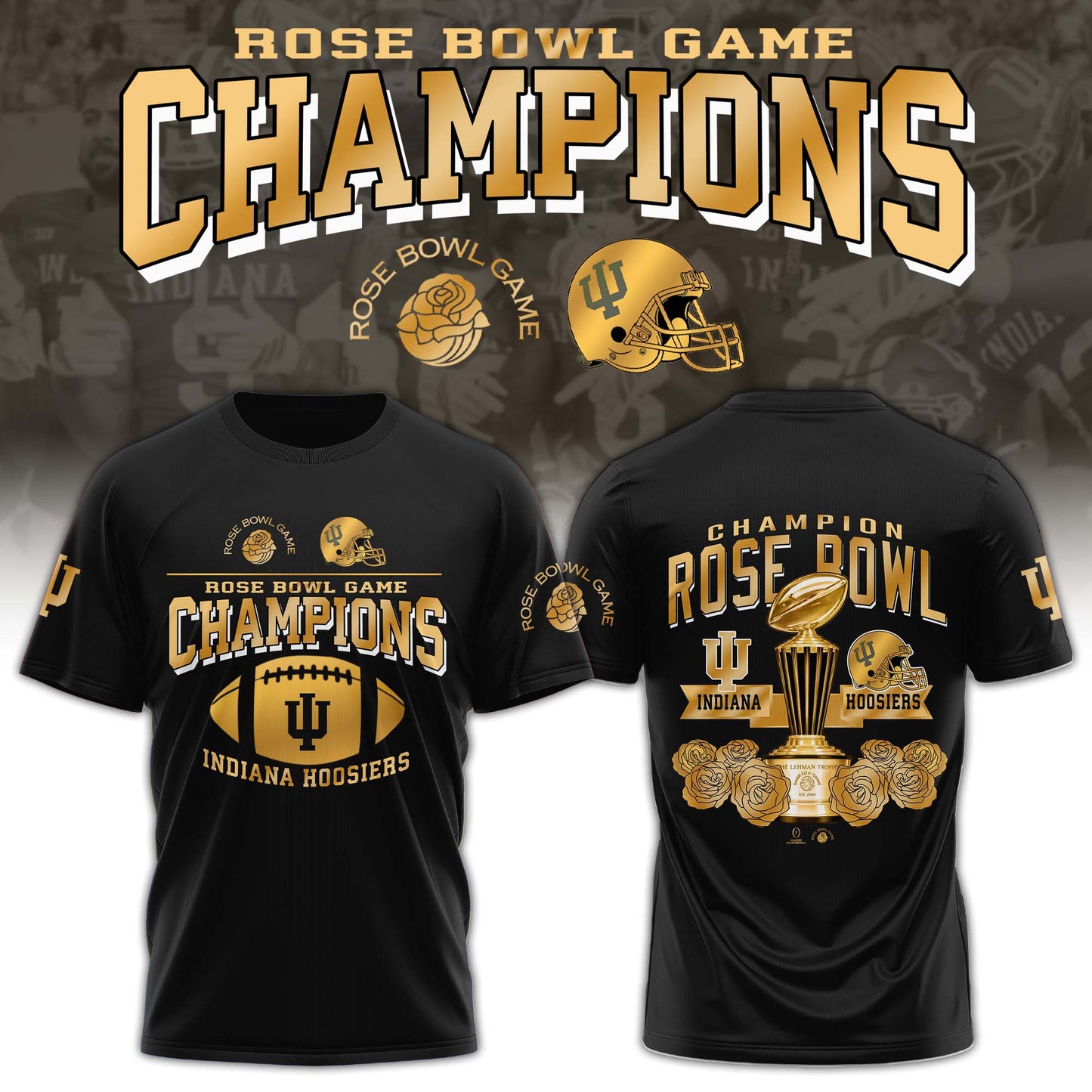 IU Hoosiers Football Rose Bowl Champions Special Tshirt Limited Edition