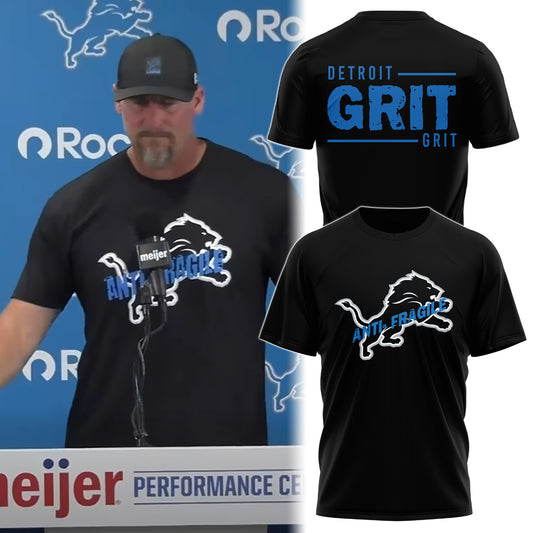 FDan Campbell DL Anti- Fragile Black T shirt Limited Edition 2025