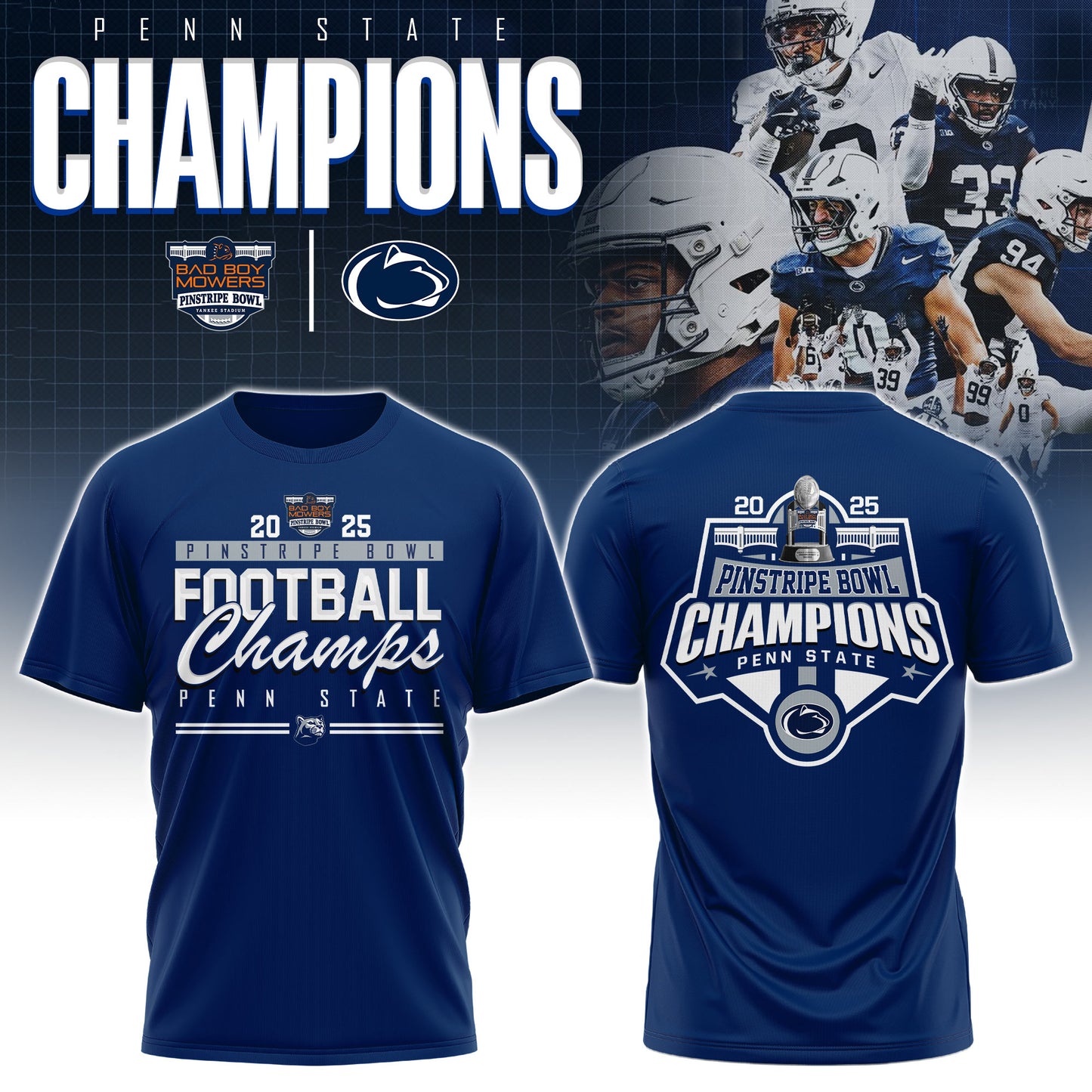 Penn State – Pinstripe Bowl Champions 2025