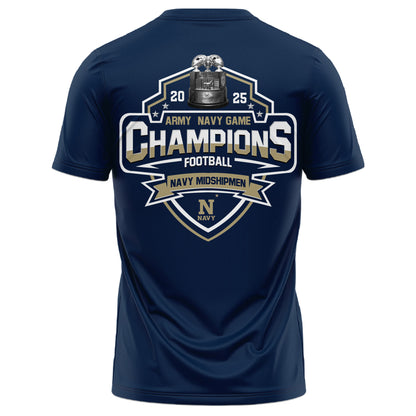 Navy Champions White T-shirt + Unisex Limited Style