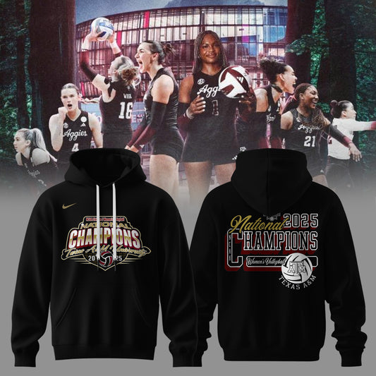 Aggies National Champions – 2025 Women’s Volleyball Hoodie