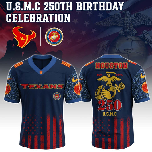 Houston Texans x U.S.M.C 250TH Birthday Special Edition Jersey - Tycheco