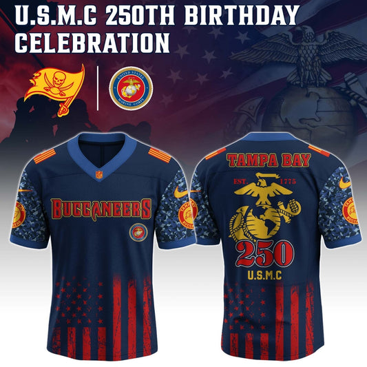 Tampa Bay Buccaneers x U.S.M.C 250TH Birthday Special Edition Jersey - Tycheco