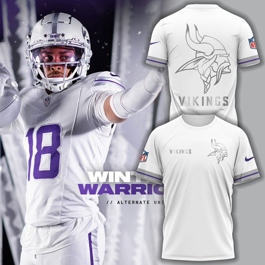 Minnesota Vikings NFL 2024 Limited Edition “Winter Warrior” Nike  T-Shirt -  PU06142401