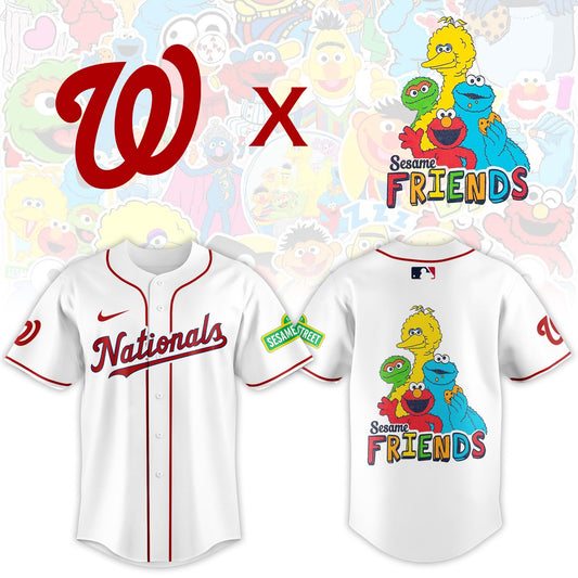 .Washington Nationals 2025 Sesame Street Night Limited Jersey