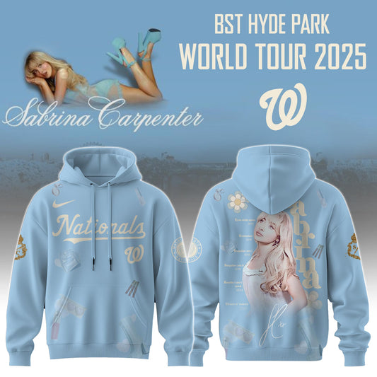 W Nationals x Sabrina Carpenter “Short n’ Sweet Tour” Hoodie Editions Limited +Selling Out Fast