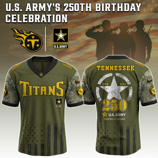 Tennessee Titans x U.S. ARMY'S 250TH Birthday Special Edition Jersey - Tycheco