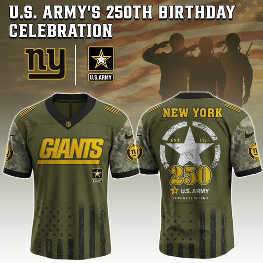 New York Giants x U.S. ARMY'S 250TH Birthday Special Edition Jersey - Tycheco