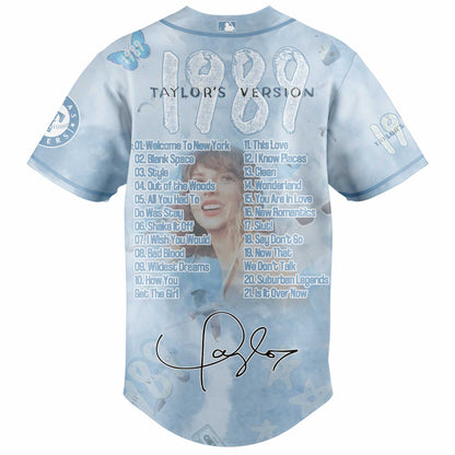 TEX 1989 Sky Blue Baseball Jersey