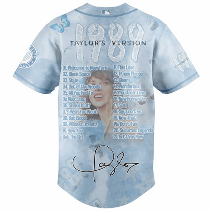 WSH 1989 Sky Blue Baseball Jersey