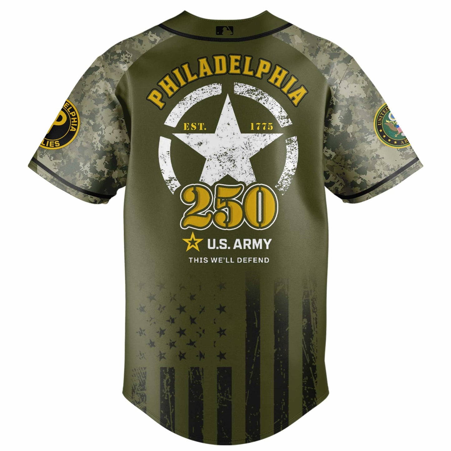 Philadelphia Phillies MLB x 250 U.S. ARMY Jersey 03