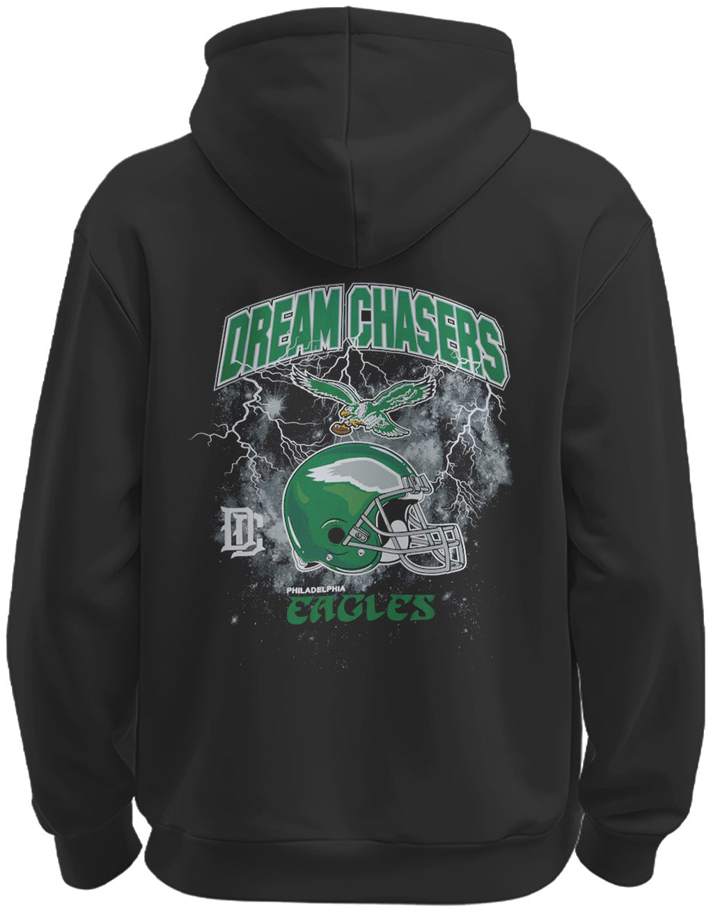 .PHI x Chase the Dream Black Lightning Hoodie