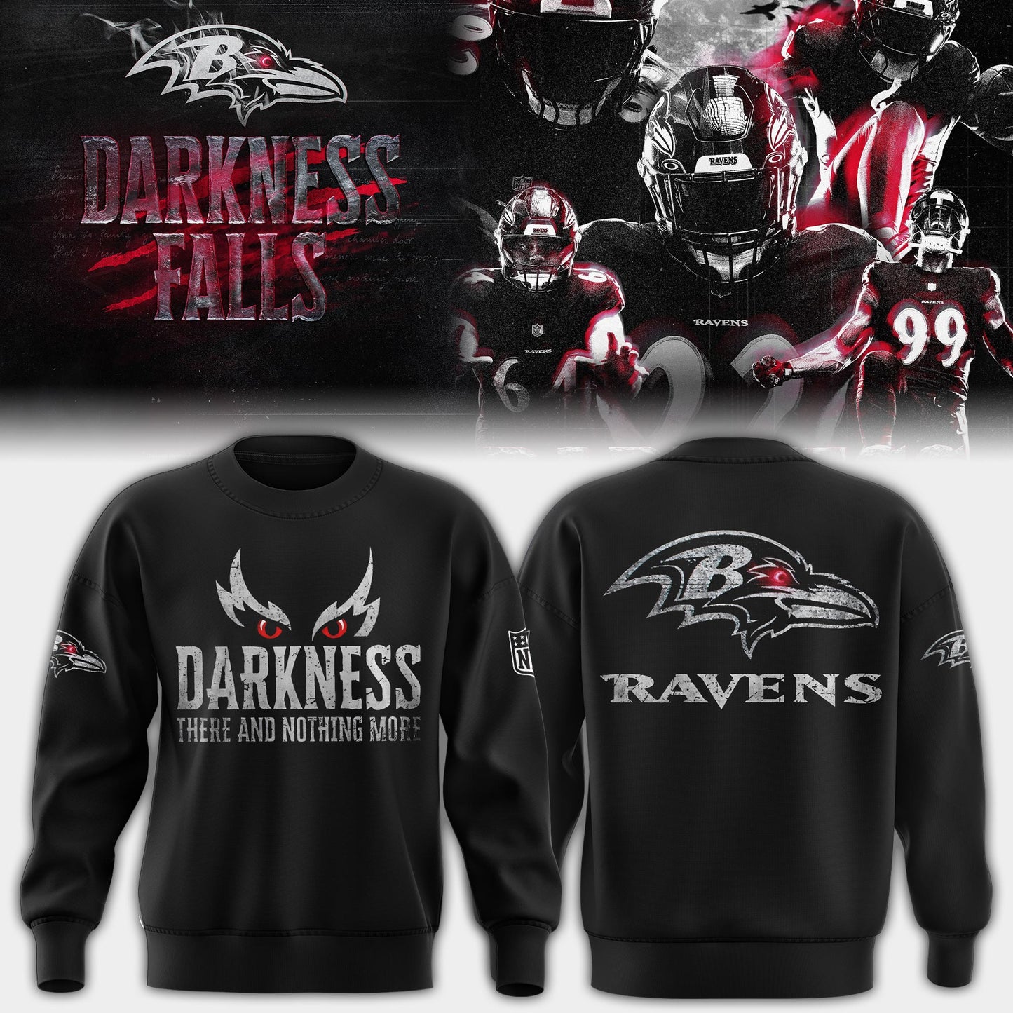Ravens All-Black Darkness Sweatshirt