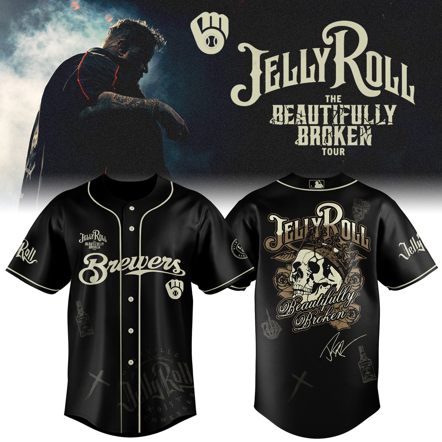 MB x Jelly Roll Baseball Jersey 2025 Limited Edition