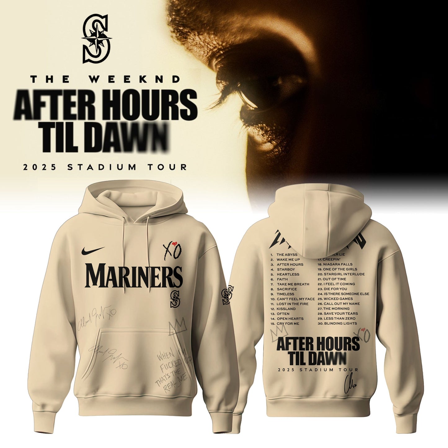 SEA x The Weeknd After Hours Til Dawn Hoodie Limited Edition
