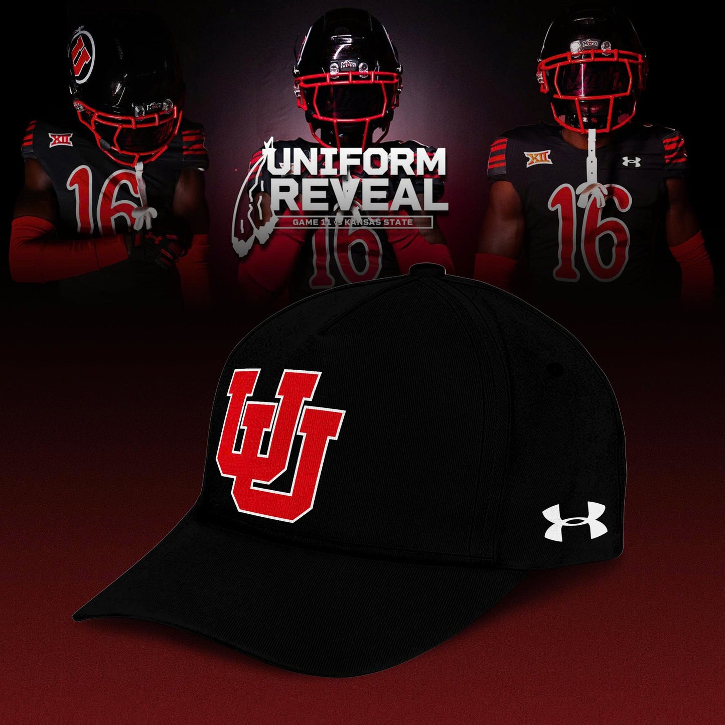 Utah Utes Black Throwbacks Custom Jersey – Black