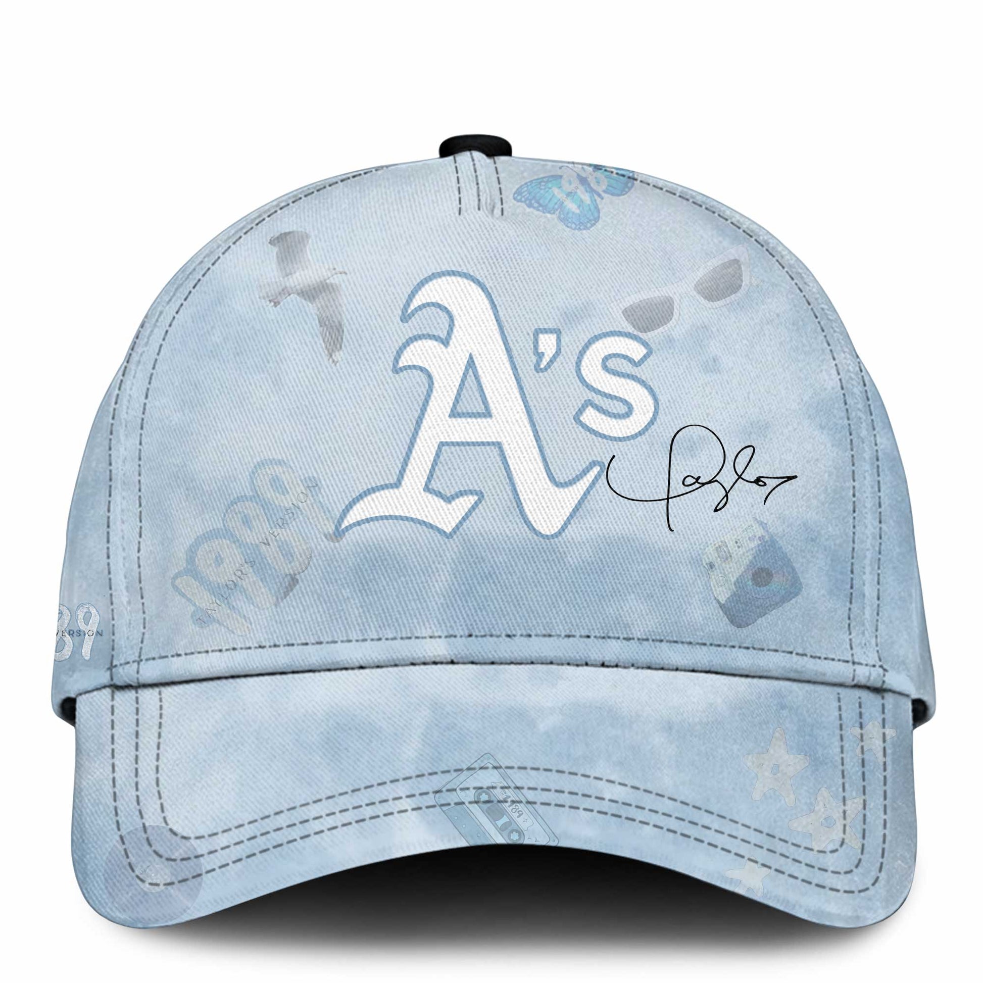 OAK 1989 Sky Blue Baseball Jersey