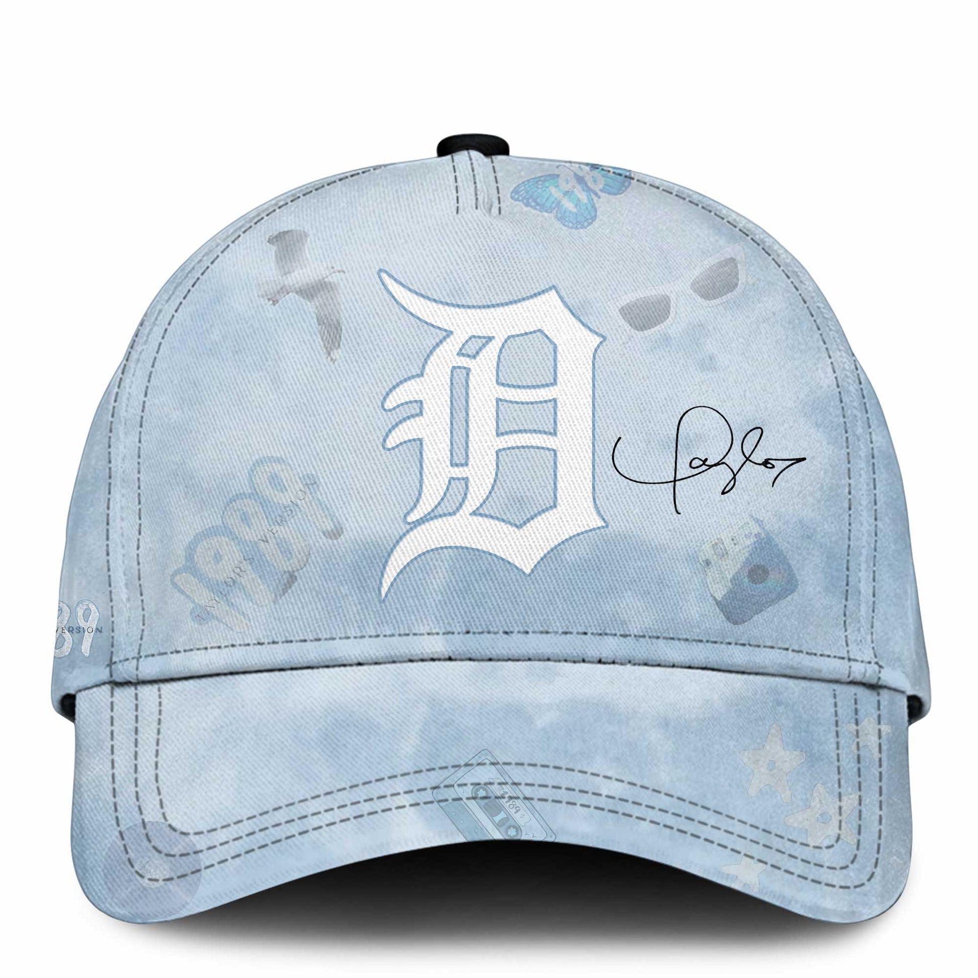 DET 1989 Sky Blue Baseball Jersey