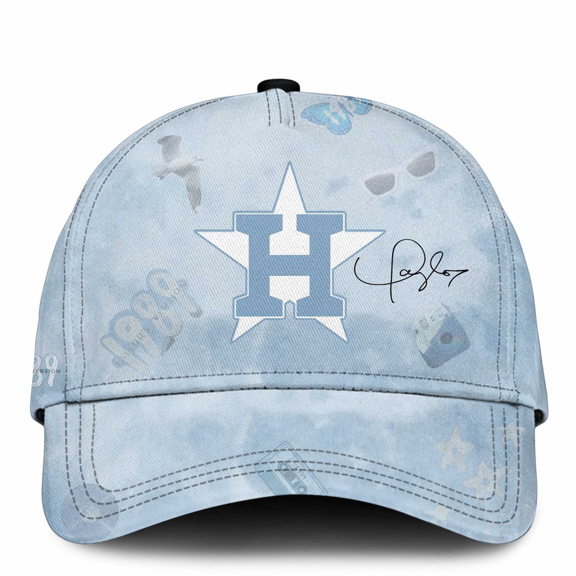 HOU 1989 Sky Blue Baseball Jersey
