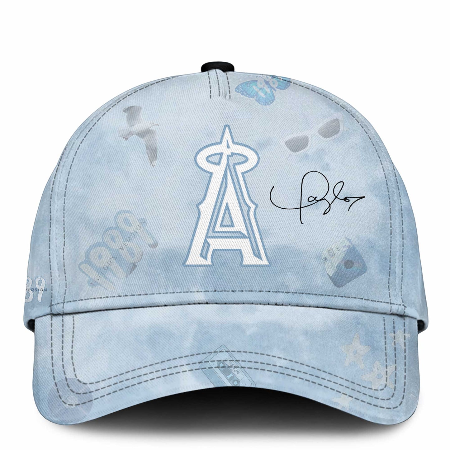 LAA 1989 Sky Blue Baseball Jersey