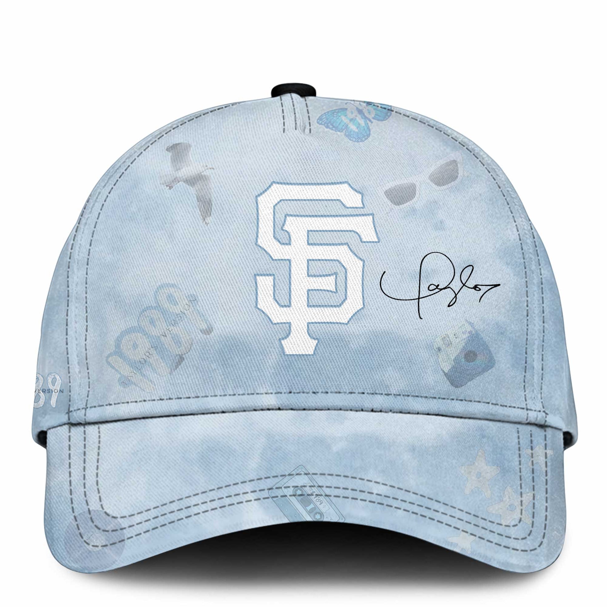 SF 1989 Sky Blue Baseball Jersey
