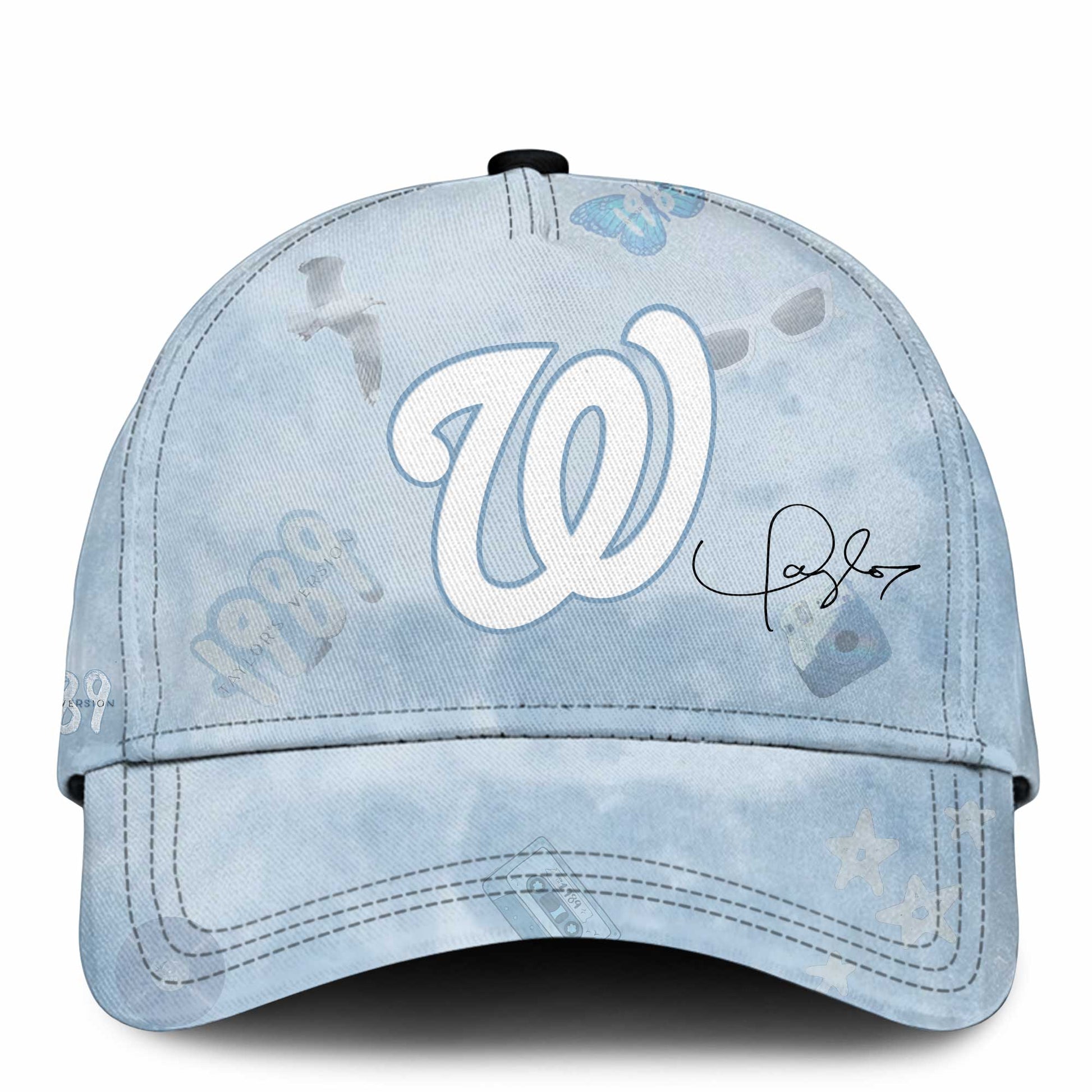 WSH 1989 Sky Blue Baseball Jersey