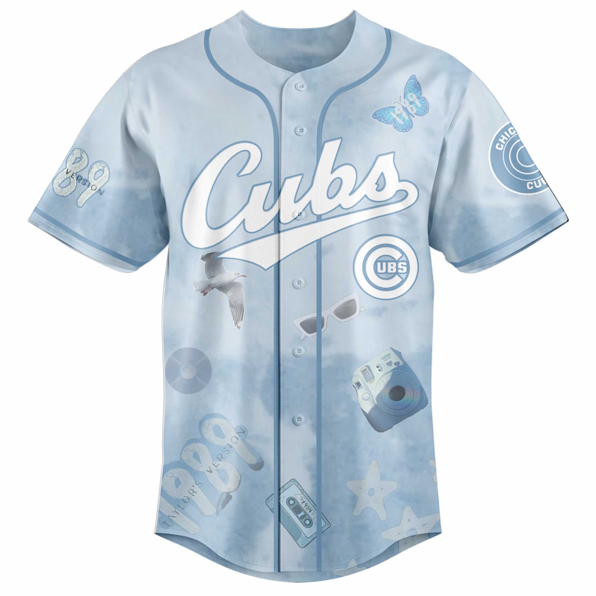 CHC 1989 Sky Blue Baseball Jersey