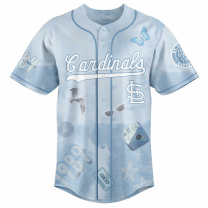 STL 1989 Sky Blue Baseball Jersey
