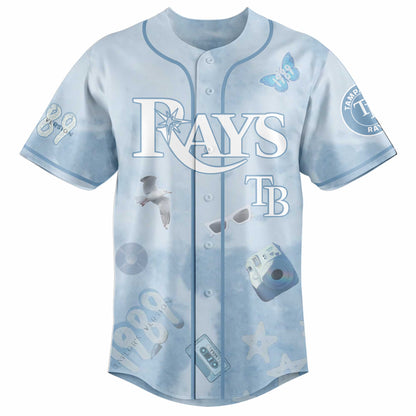 TB 1989 Sky Blue Baseball Jersey