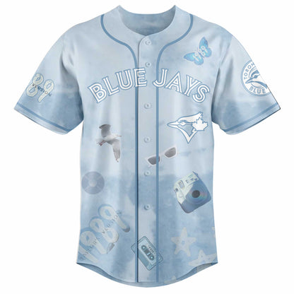 TOR 1989 Sky Blue Baseball Jersey