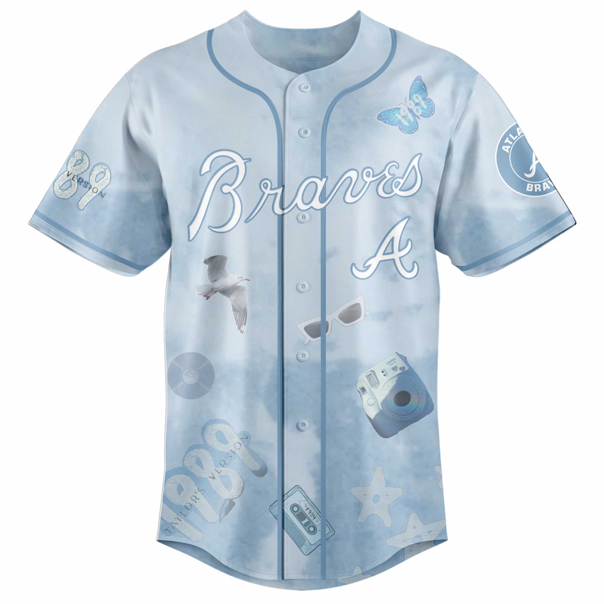 ATL 1989 Sky Blue Baseball Jersey