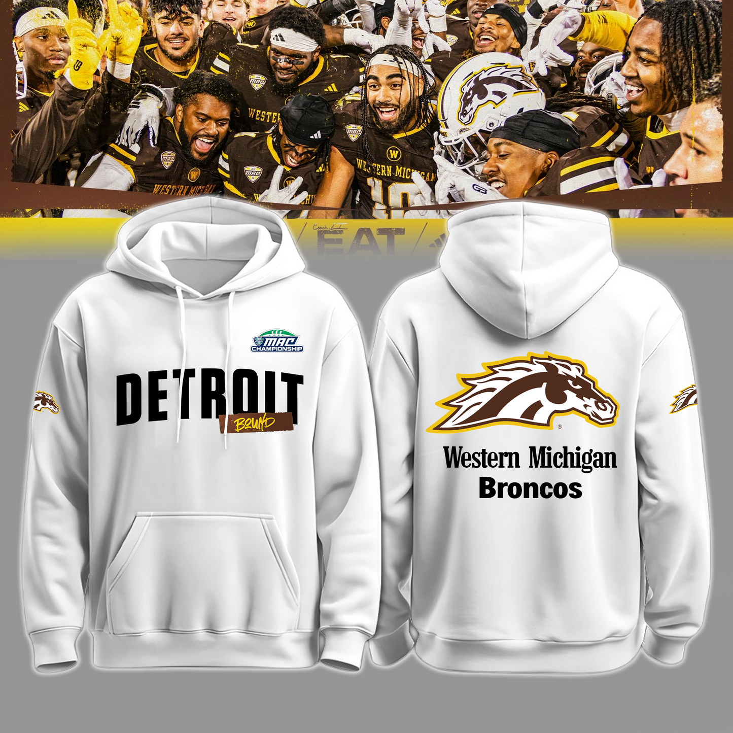 THE BRONCOS ARE DETROIT BOUND!