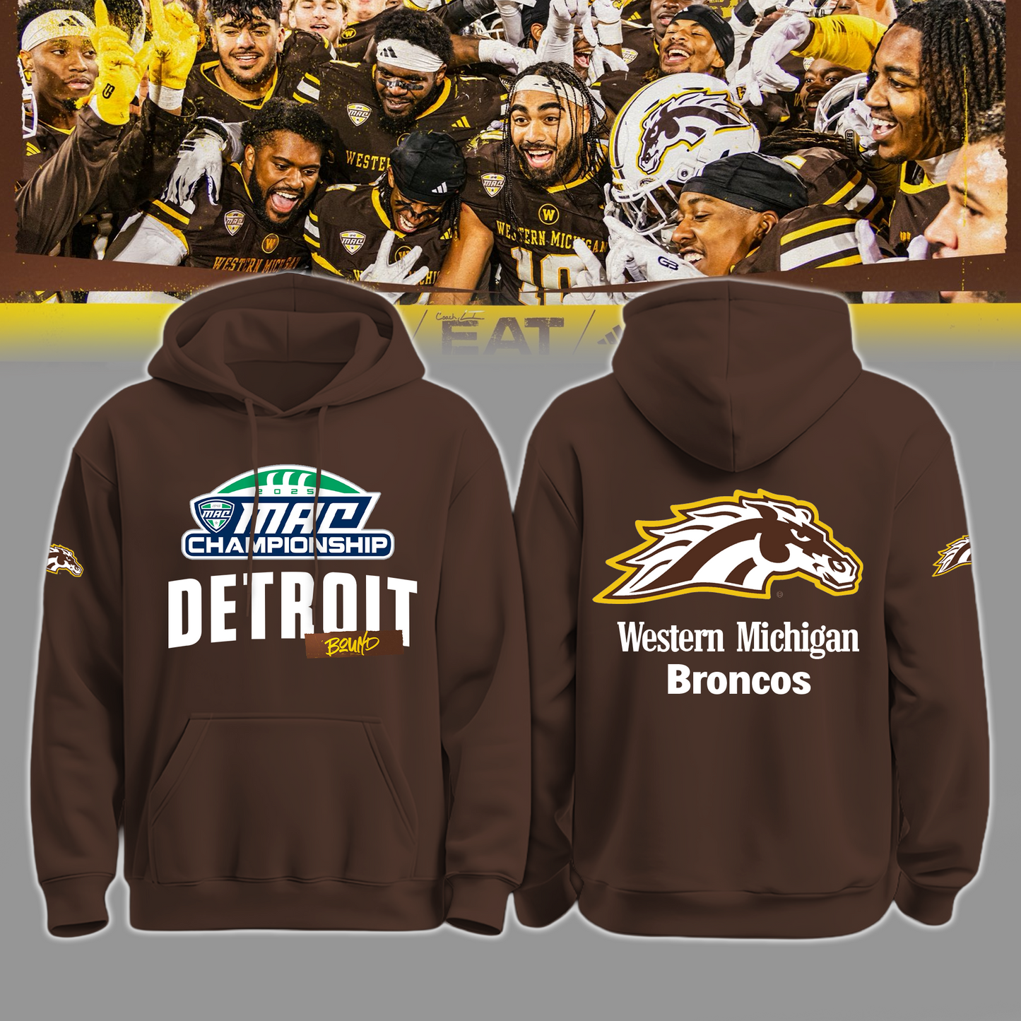 THE BRONCOS ARE DETROIT BOUND!