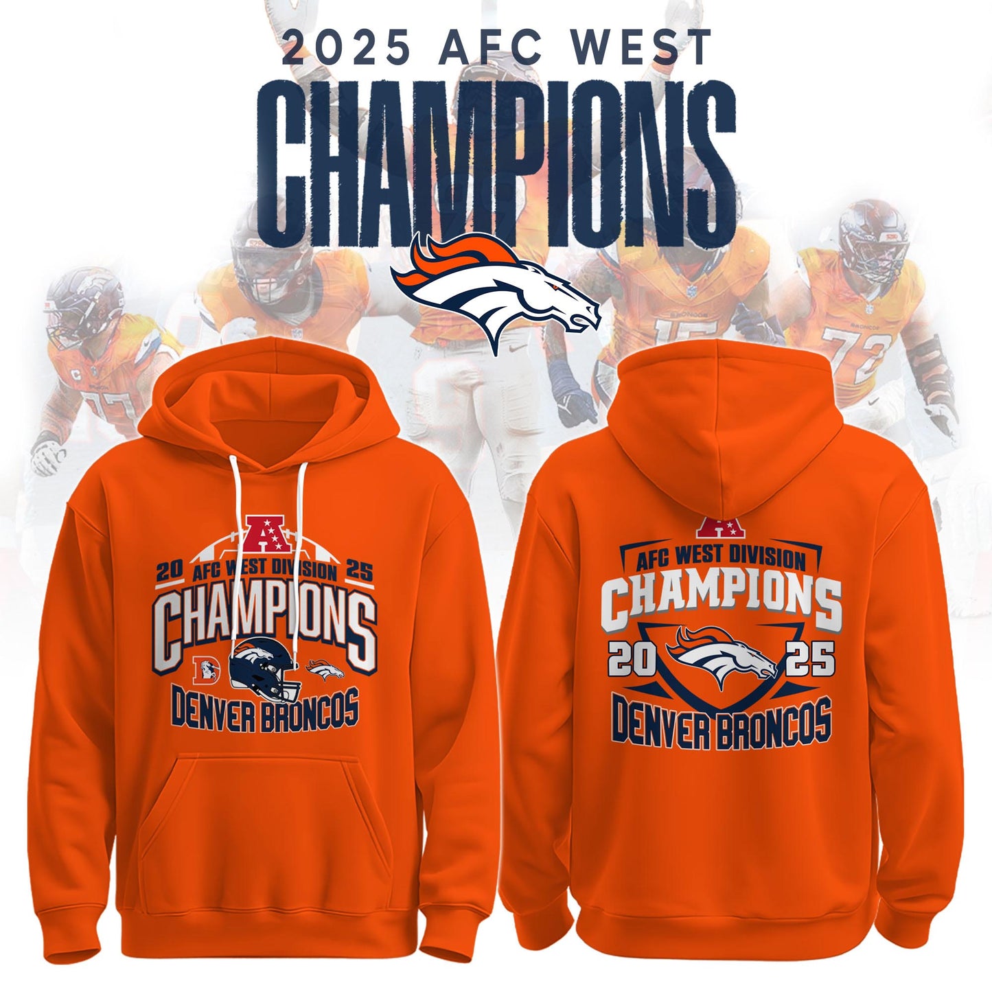 Limited Edition Broncos AFC West CHAMPIONS 2025