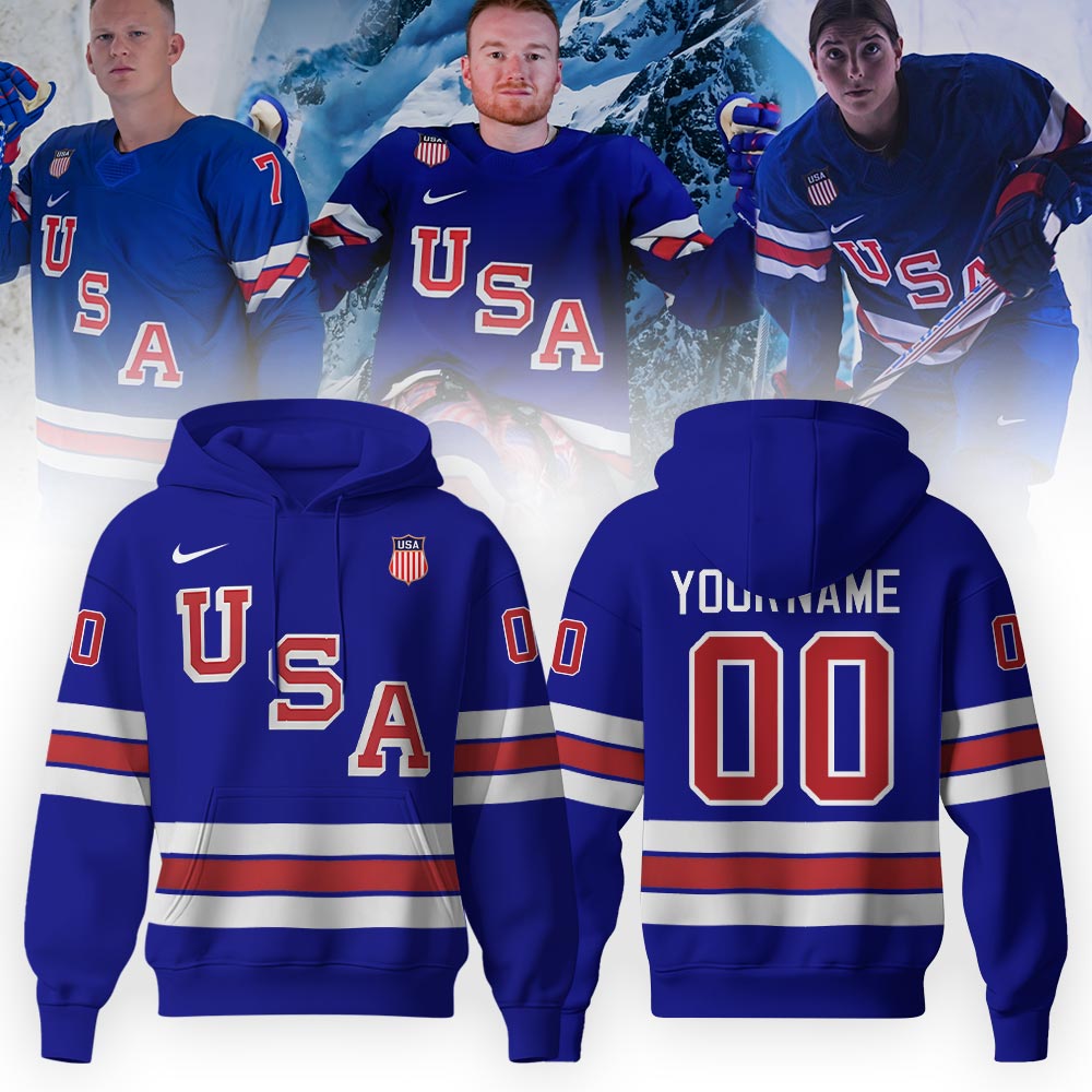 Unisex USA Olympic 2026 Navy Hoodie