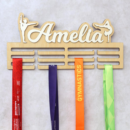 Medal Holder, Gymanstics Medal Hanger, Bedroom Wall Hanging, Medal Display, Bedroom Sign, Bedroom Wall Art, Personalised Sign, Gymnast Sign